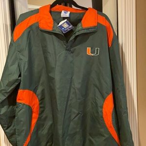 University of Miami NCAA authentic wind breaker.